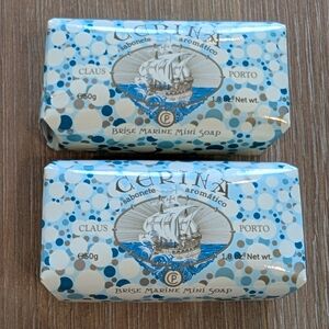 2 Claus Porto Cerina Brise Marine Mini Soaps